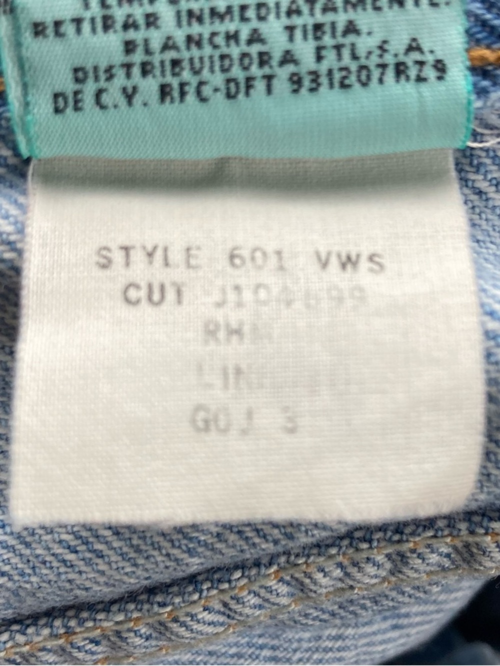 Vintage Gitano Light Wash Jeans Sz 8 Short - Picture 8 of 9